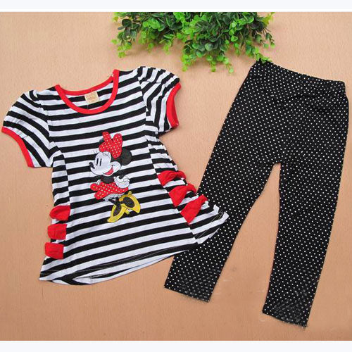Girl Top and Pants Minnie