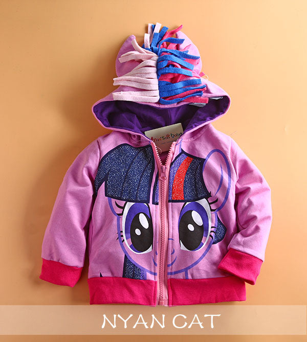 Girl Jacket My Little Pony Pinkie Pie Twilight Sparkle Rainbow Dash