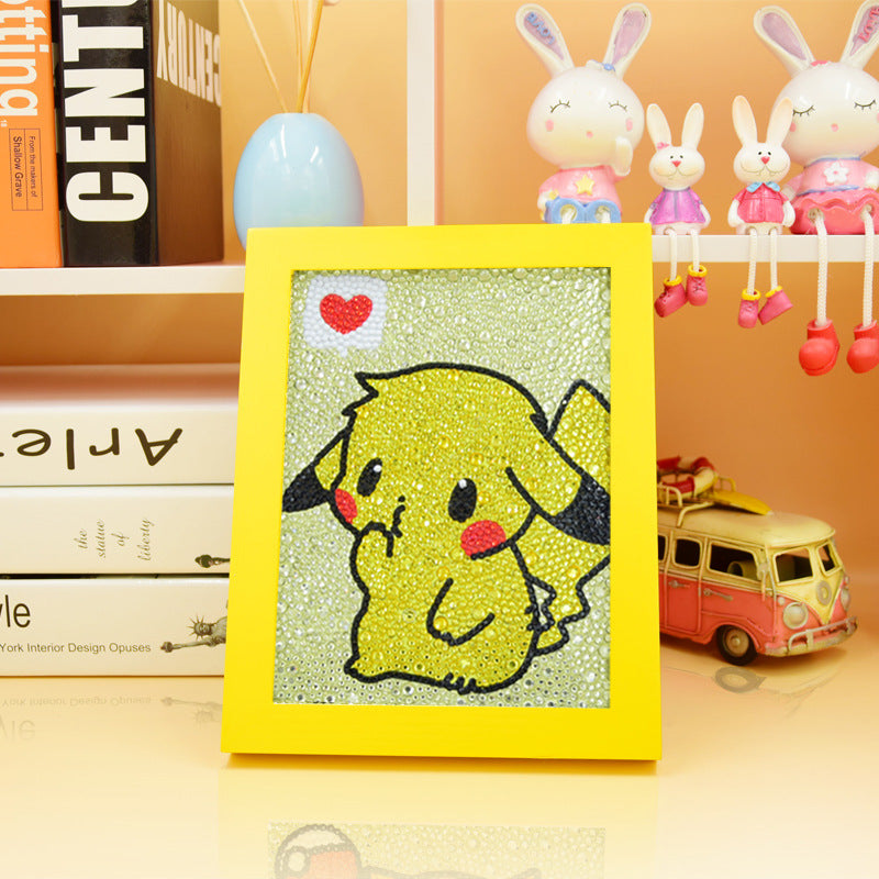 DIY 5D Diamond Painting Lukisan Berlian Karakter Dengan Frame 18x23 Seri B