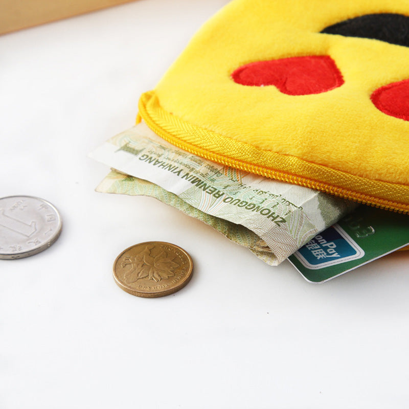 Gantungan Dompet Koin Earphone Ekpresi Smiley Emoticon Face