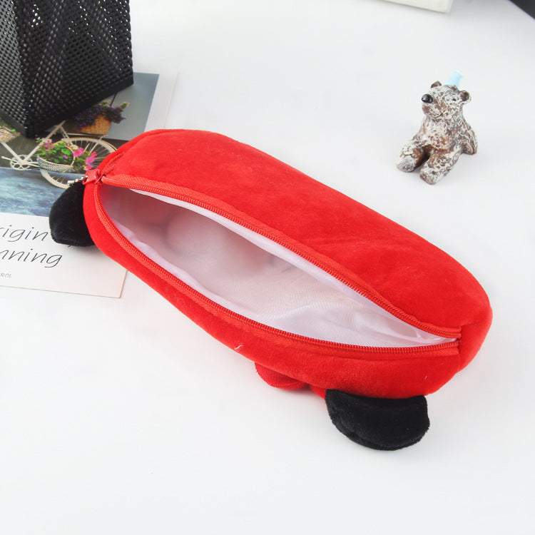 Dompet Boneka Tempat Pensil Bulu Motif Hewan