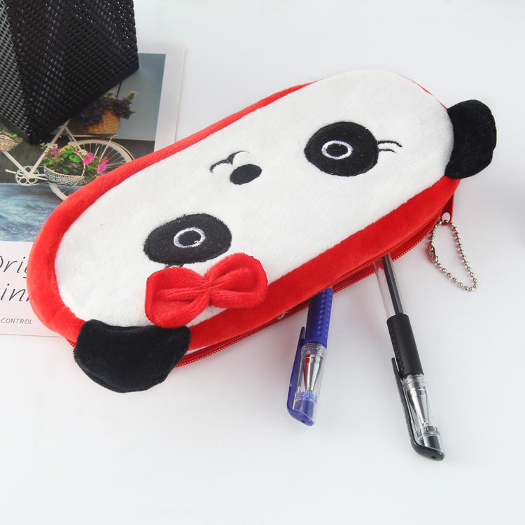 Dompet Boneka Tempat Pensil Bulu Motif Hewan