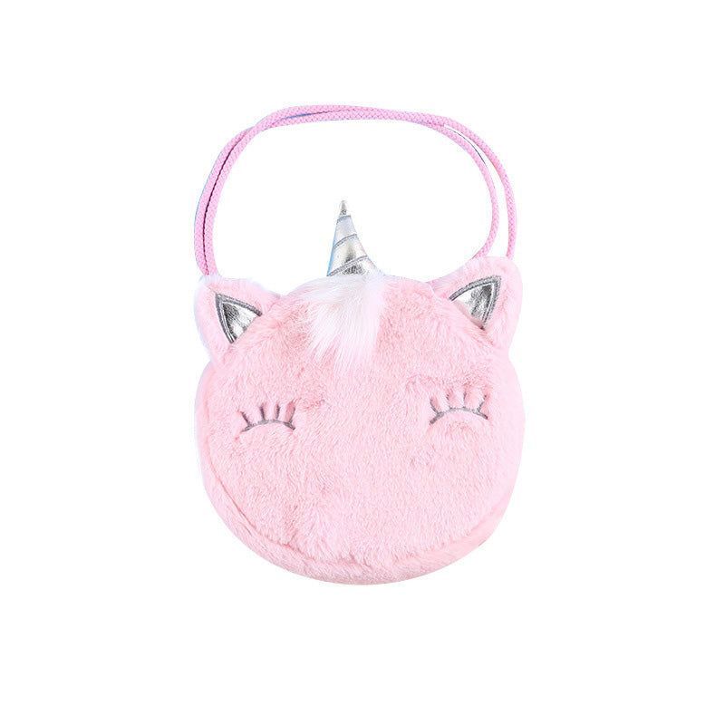 Tas Selempang Bulu Kepala Unicorn