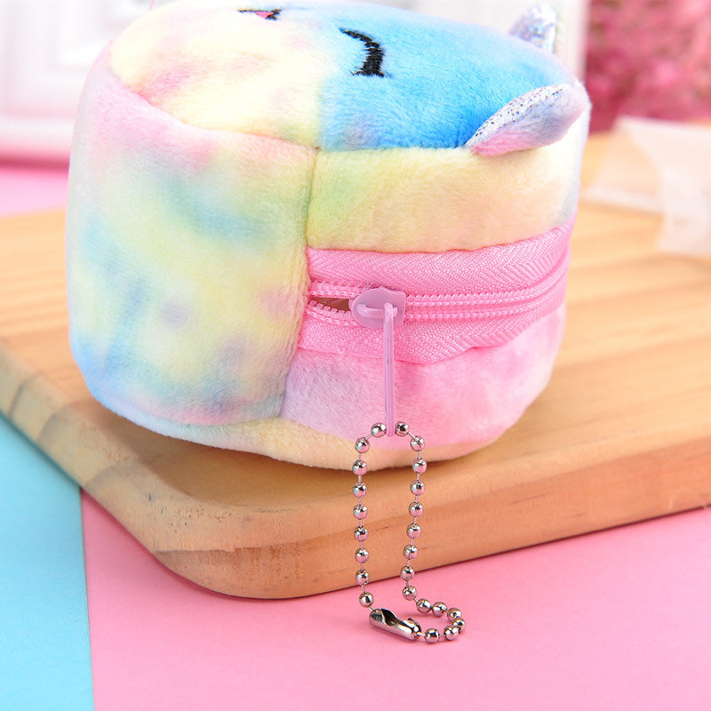 Gantungan Dompet Boneka Unicorn Kucing Beruang Rainbow
