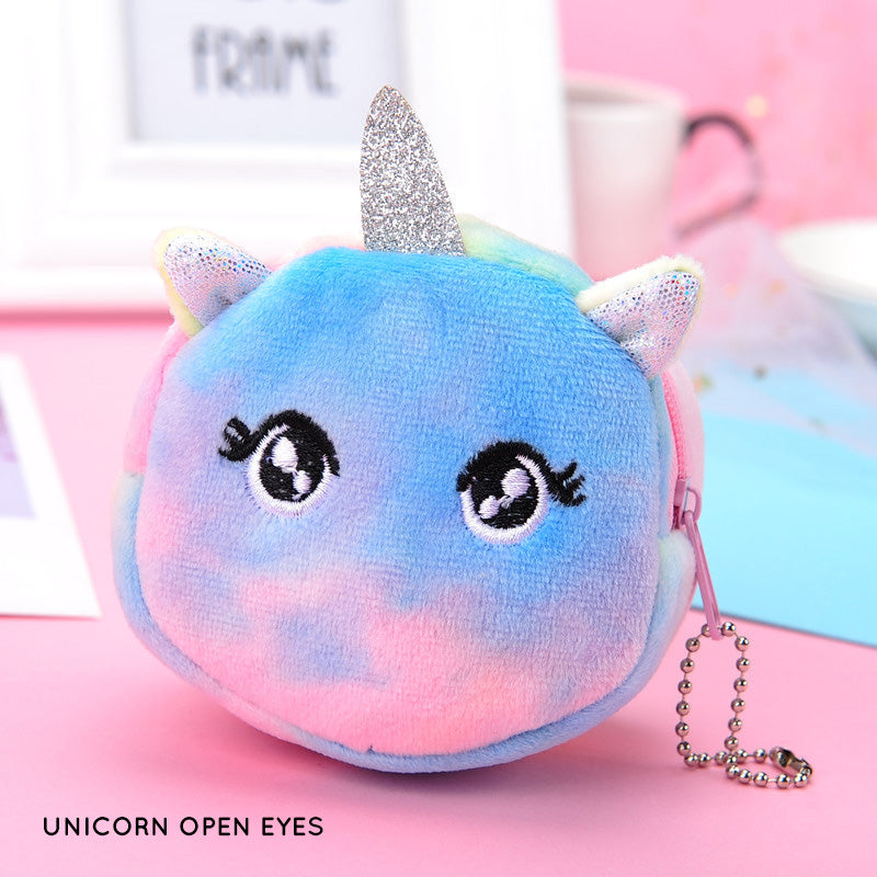 Gantungan Dompet Boneka Unicorn Kucing Beruang Rainbow