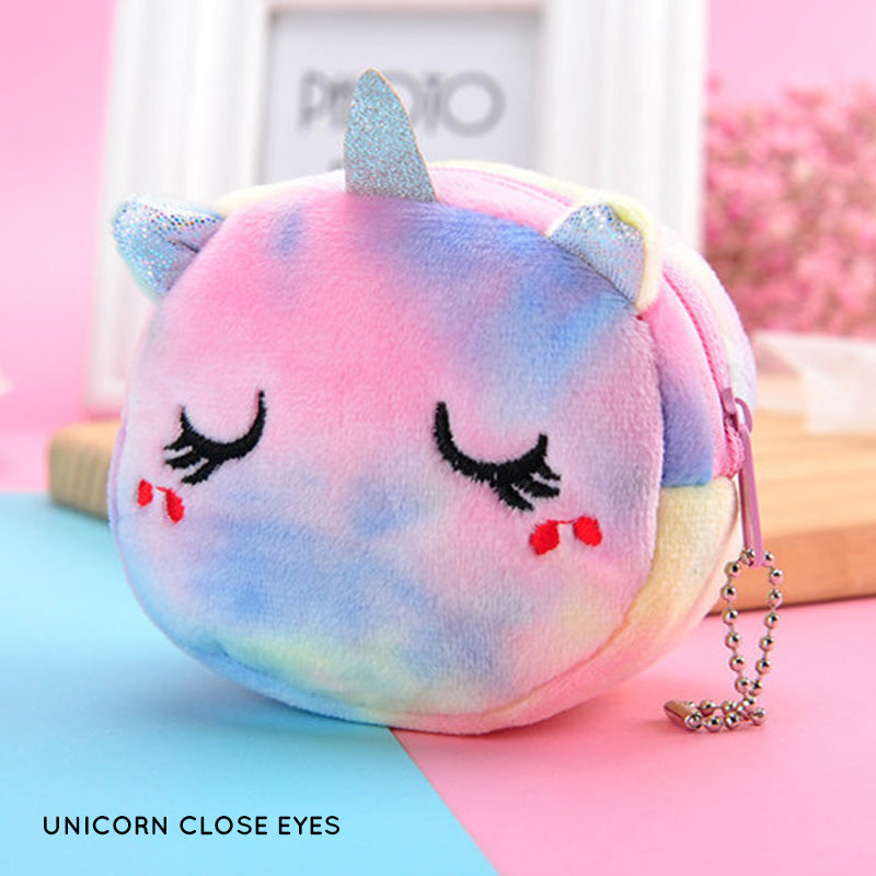 Gantungan Dompet Boneka Unicorn Kucing Beruang Rainbow
