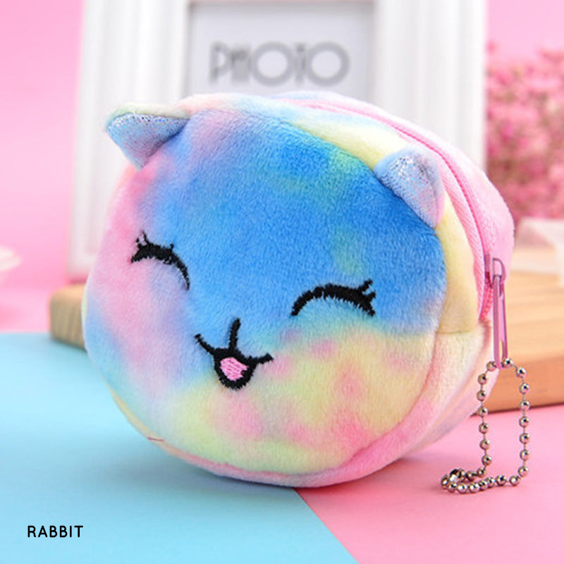 Gantungan Dompet Boneka Unicorn Kucing Beruang Rainbow