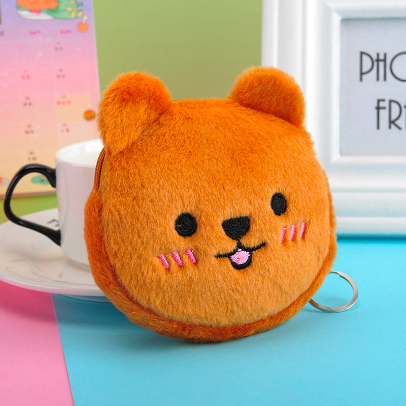 Gantungan Kunci Dompet Boneka Kepala Binatang