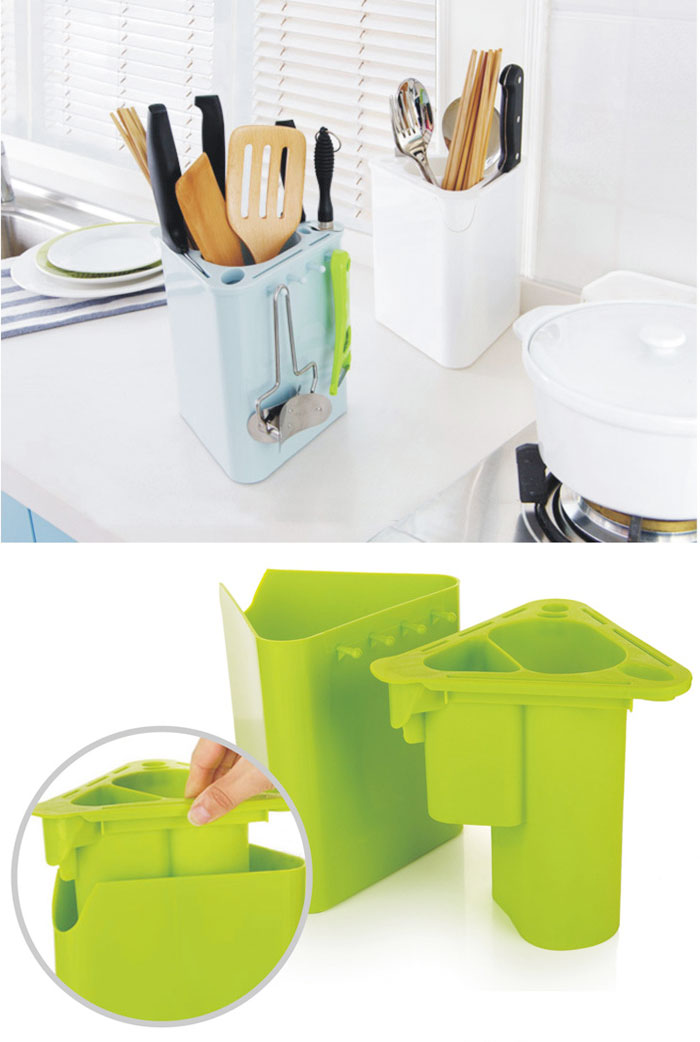 Wadah Tempat Penyimpanan Peralatan Makan Sendok Garpu di Dapur