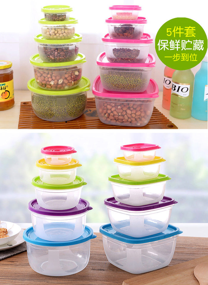 Tempat Penyimpanan Makanan Snack Multifungsi 5 Pcs