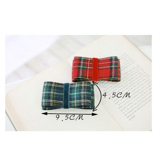 Red Wide Bowknot Hair Clip