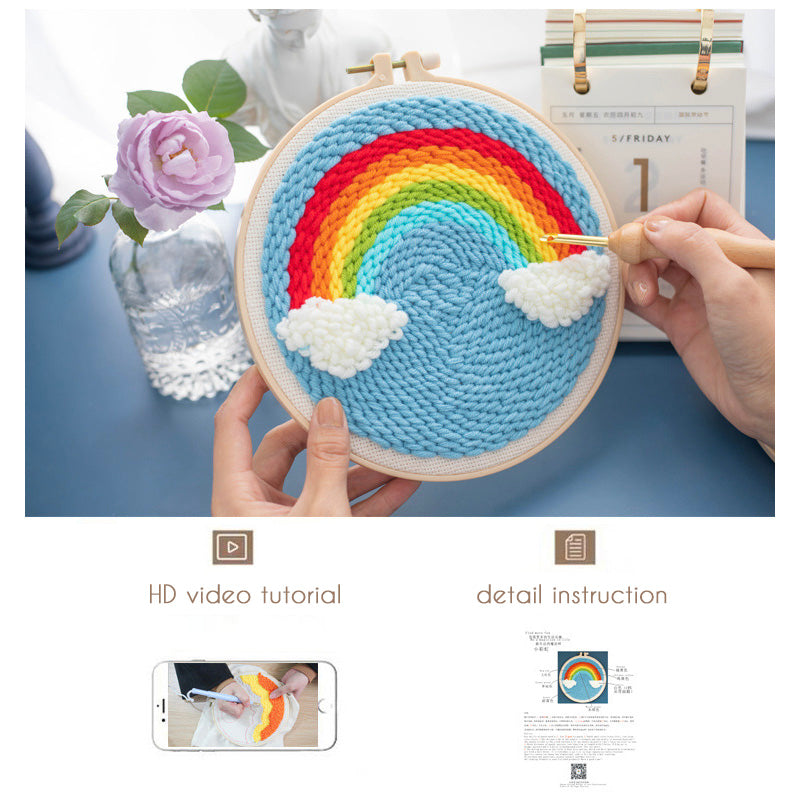 DIY Set Sulam Karakter Punch Needle Kit Seri C