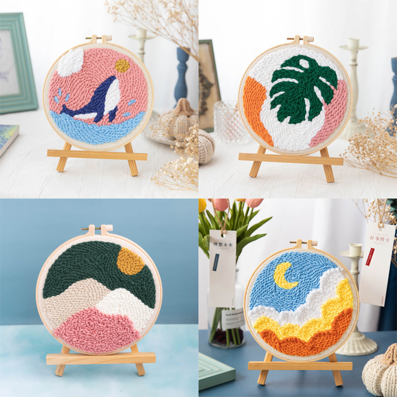 DIY Set Sulam Karakter Punch Needle Kit Seri B