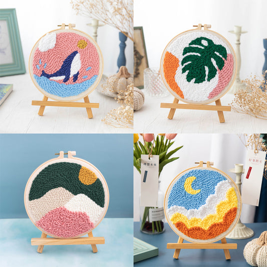 DIY Set Sulam Karakter Punch Needle Kit Seri B