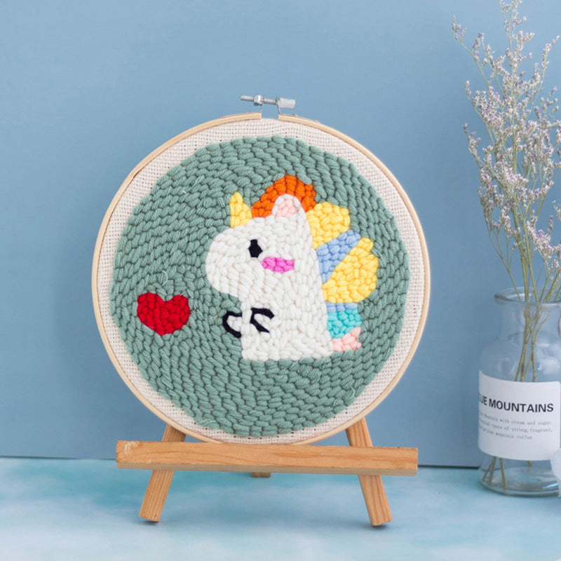 DIY Set Sulam Karakter Punch Needle Kit Seri A