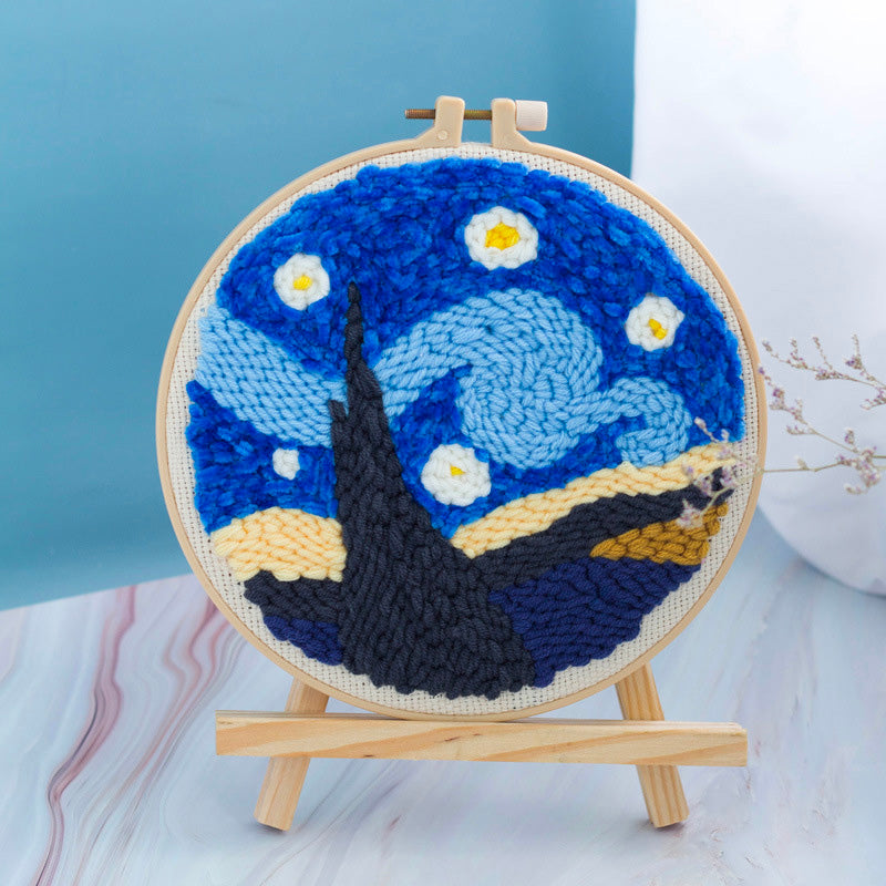 DIY Set Sulam Karakter Punch Needle Kit Seri C