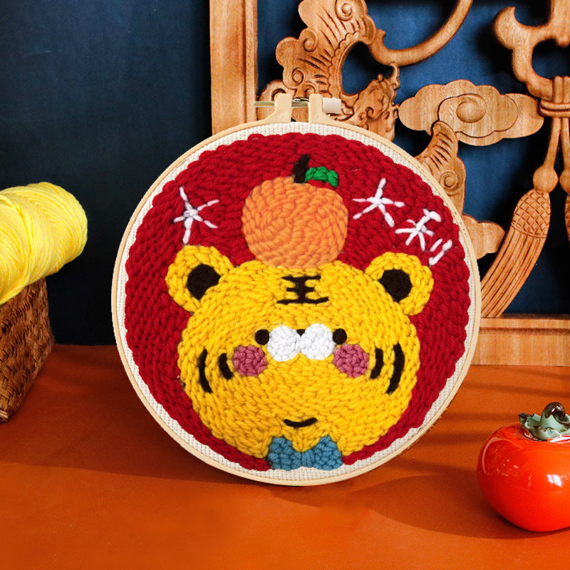 DIY Set Sulam Karakter Punch Needle Kit Seri E