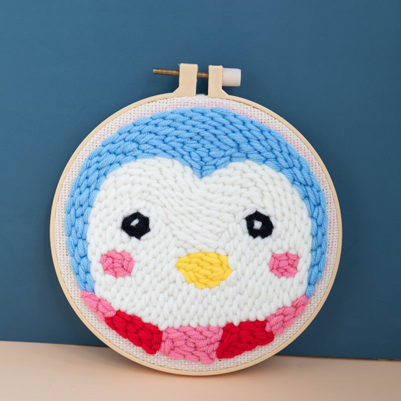 DIY Set Sulam Karakter Punch Needle Kit Seri A