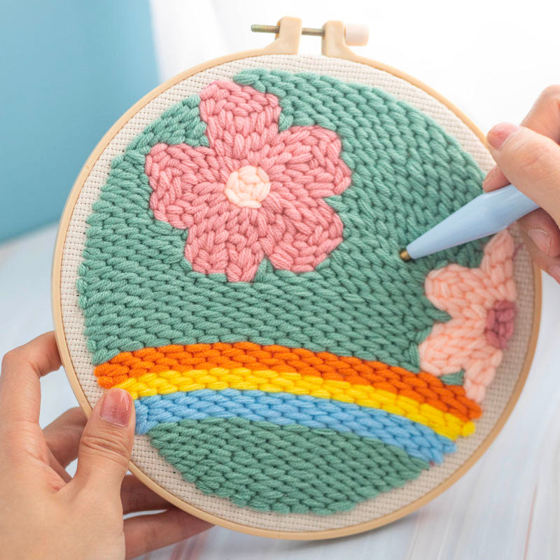 DIY Set Sulam Karakter Punch Needle Kit Seri C