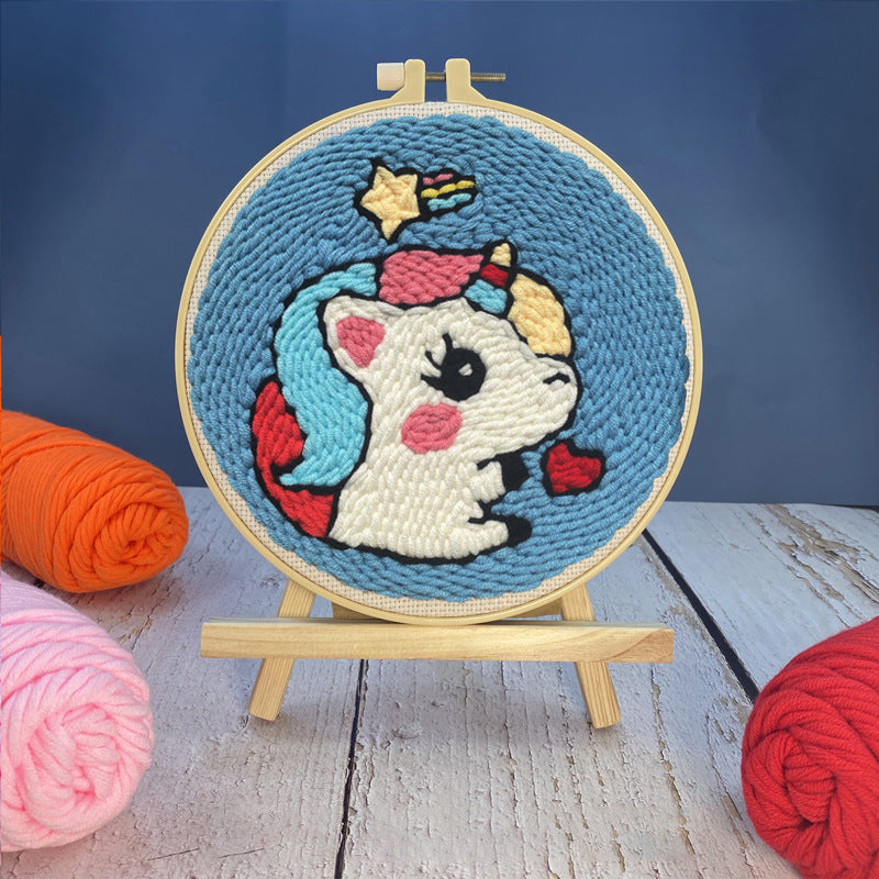 DIY Set Sulam Karakter Punch Needle Kit Seri A