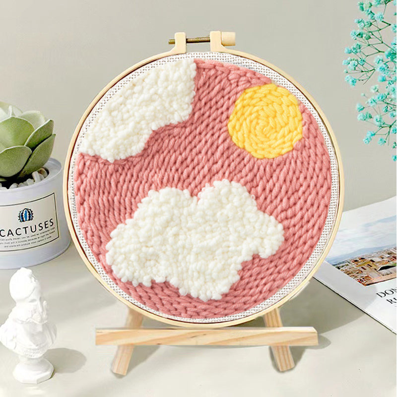 DIY Set Sulam Karakter Punch Needle Kit Seri E