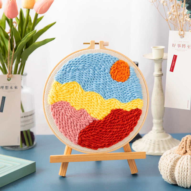 DIY Set Sulam Karakter Punch Needle Kit Seri C