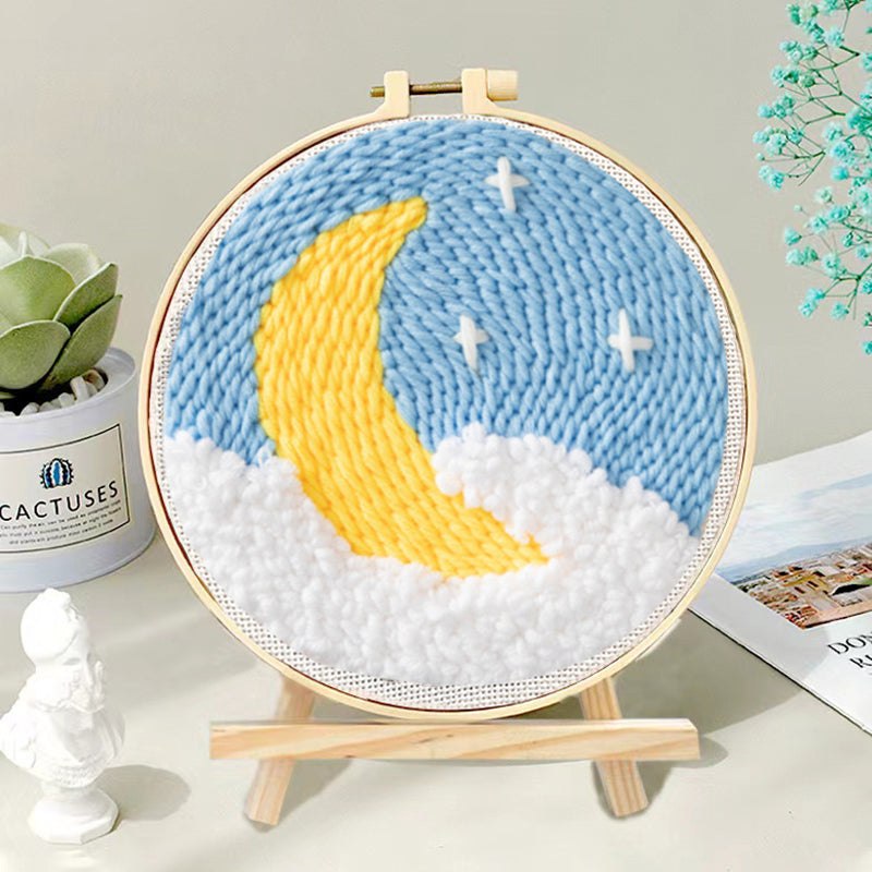 DIY Set Sulam Karakter Punch Needle Kit Seri E