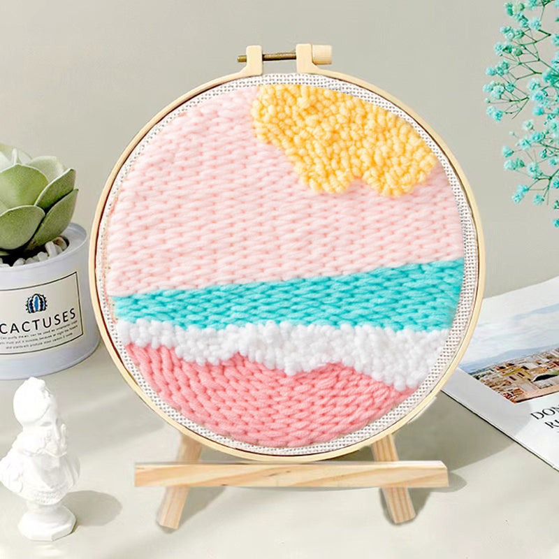 DIY Set Sulam Karakter Punch Needle Kit Seri E