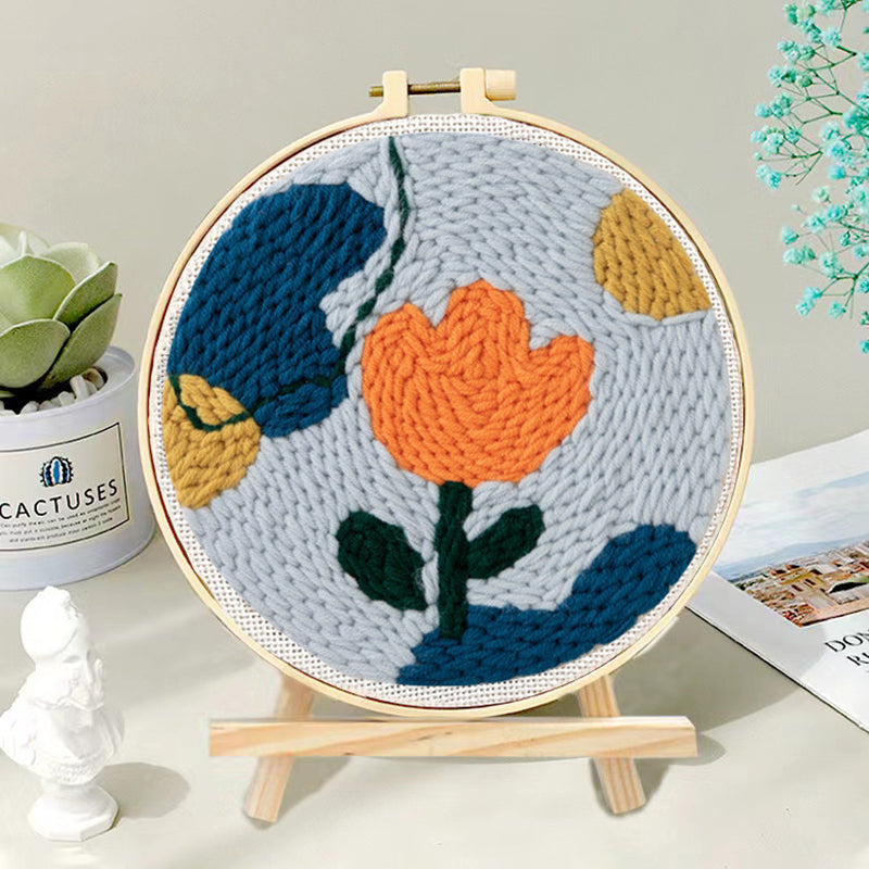 DIY Set Sulam Karakter Punch Needle Kit Seri E