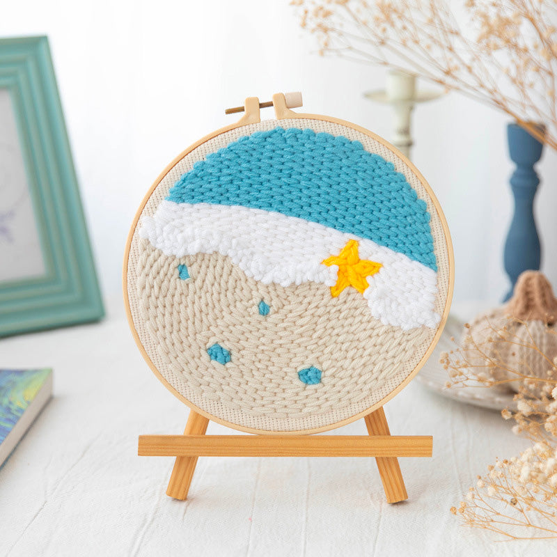 DIY Set Sulam Karakter Punch Needle Kit Seri D