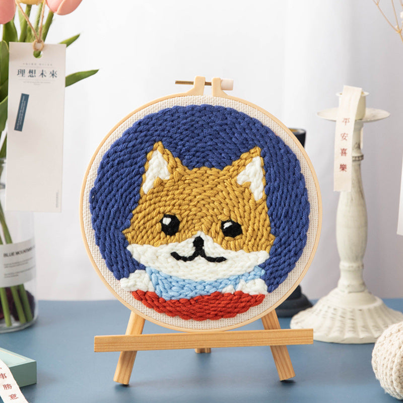 DIY Set Sulam Karakter Punch Needle Kit Seri D