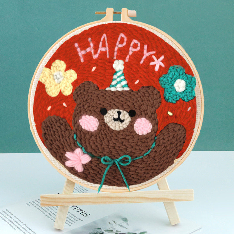 DIY Set Sulam Karakter Punch Needle Kit Seri G
