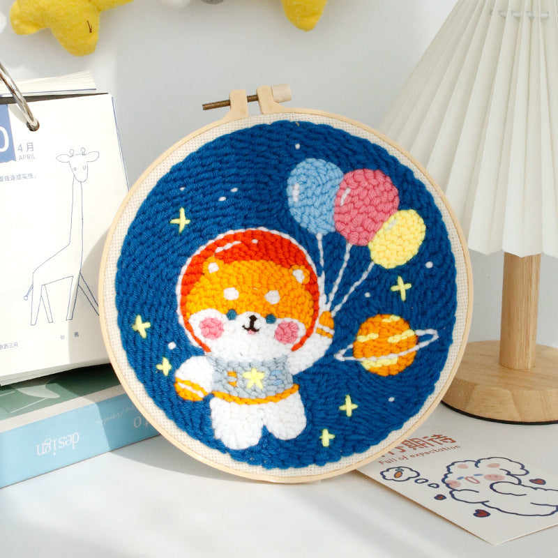DIY Set Sulam Karakter Punch Needle Kit Seri F