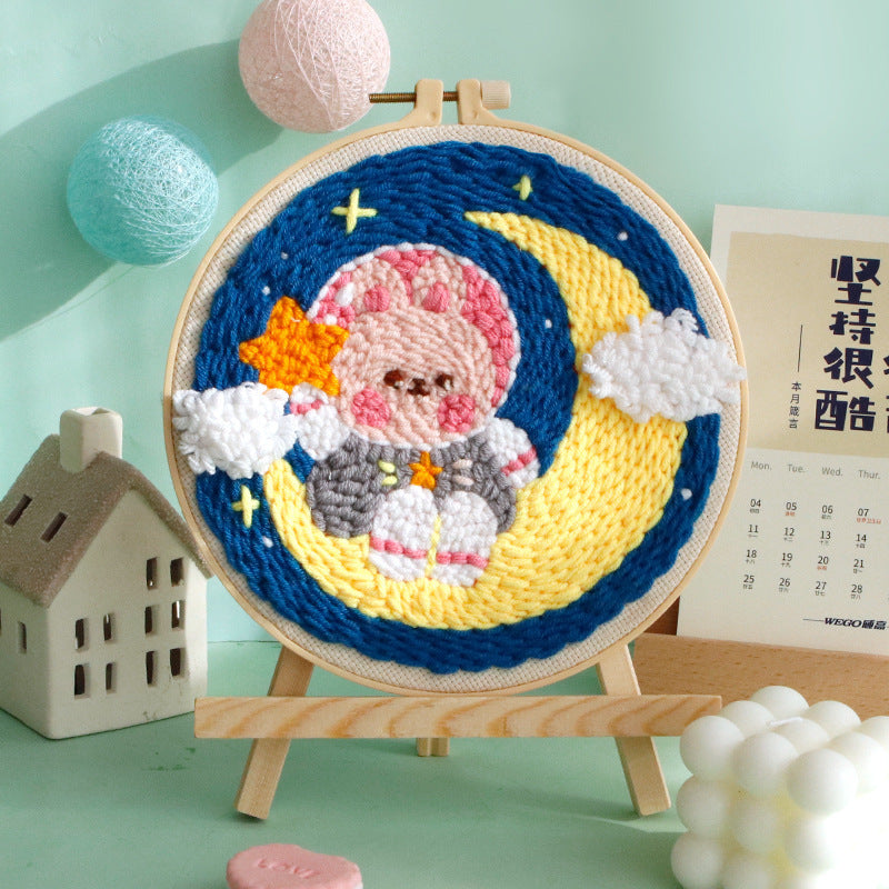 DIY Set Sulam Karakter Punch Needle Kit Seri F