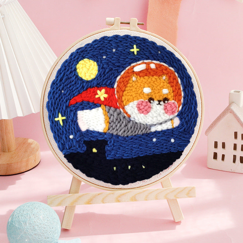 DIY Set Sulam Karakter Punch Needle Kit Seri F