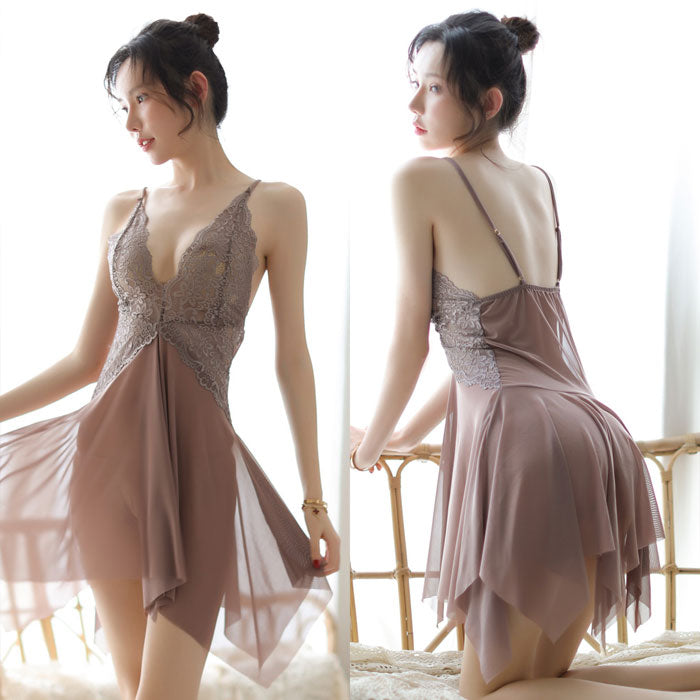 Lingerie Babydoll Lace Upper Irregular SUX033