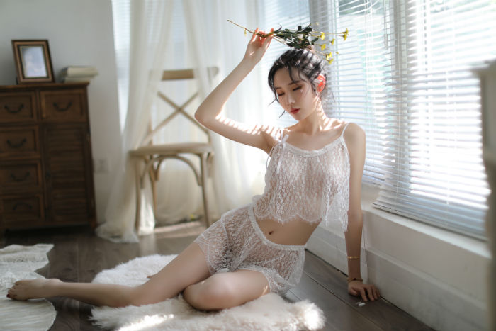 Lingerie Two Pieces Irregular Pants SUX042
