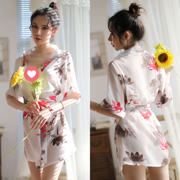 Lingerie Robe Flower Pattern SUX051