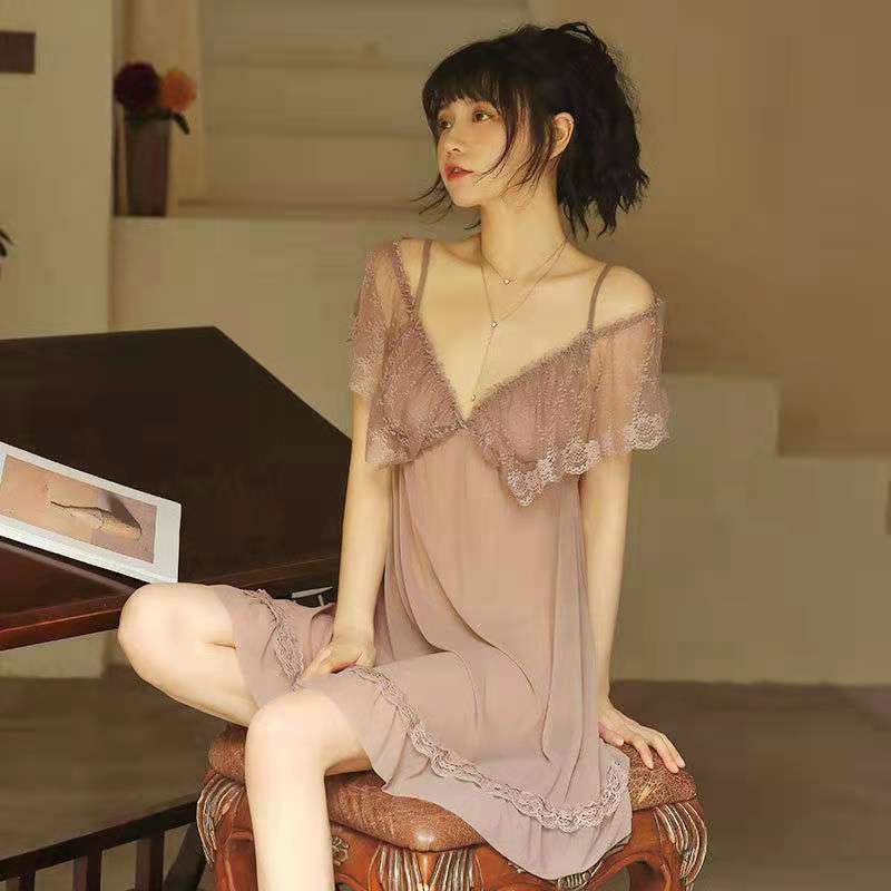 Lingerie Babydoll Lace Upper Open Shoulder SUB608