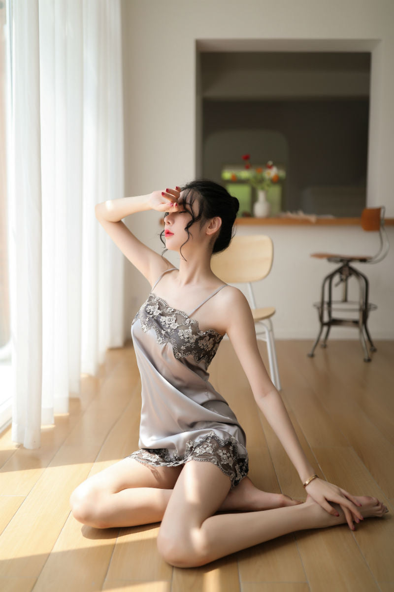 Lingerie Babydoll Lace Top and Hem SUH003