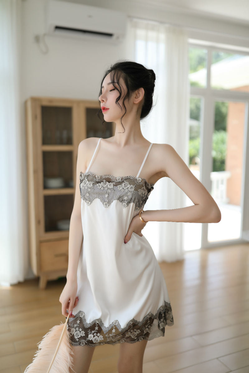 Lingerie Babydoll Lace Top and Hem SUH003