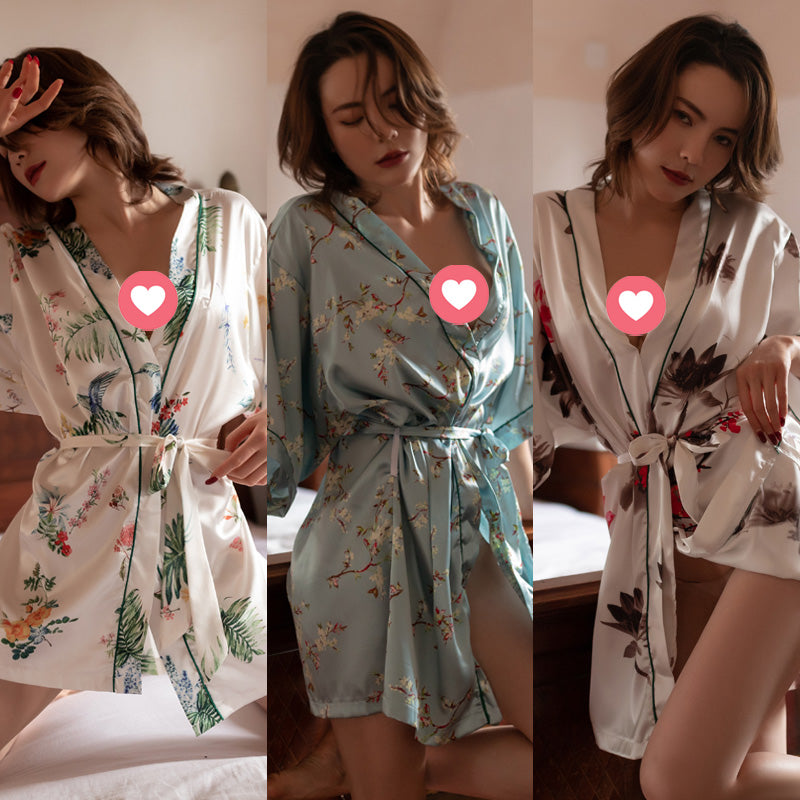 Lingerie Robe Long Sleeves Pattern SUH419