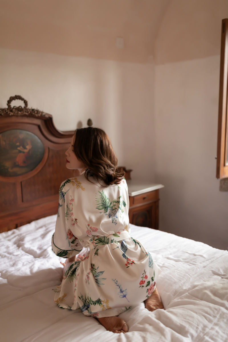 Lingerie Robe Long Sleeves Pattern SUH419