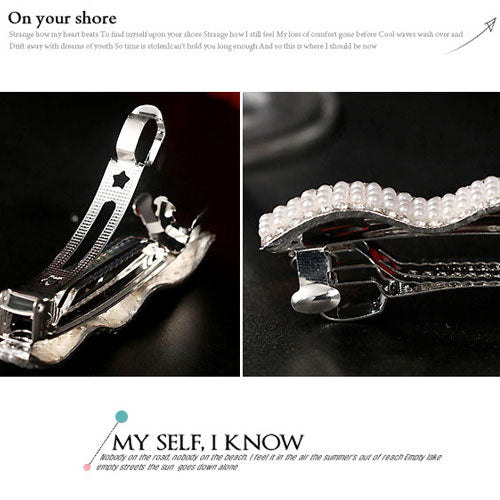Diamond Pearl Wave Hairpin Fashion Accessories