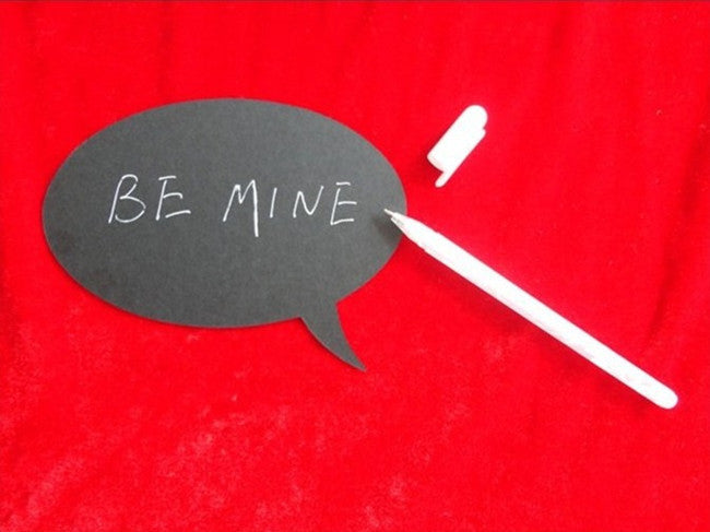 Papan Tulis Hitam Aksesoris Foto Wedding 10 Pcs