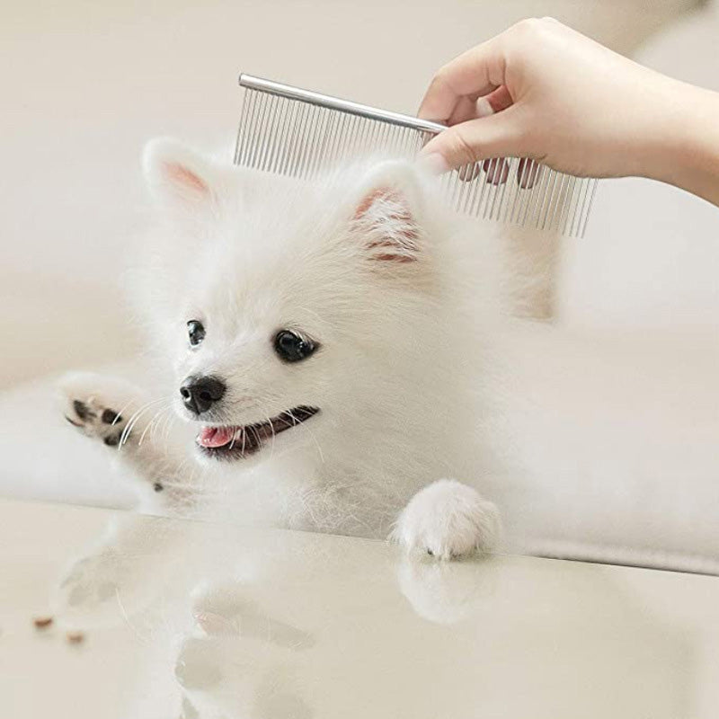 Pet Stainless Steel Pin Comb Sisir Bulu Binatang Peliharaan Anjing Kucing