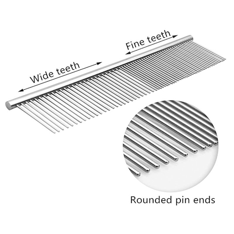 Pet Stainless Steel Pin Comb Sisir Bulu Binatang Peliharaan Anjing Kucing