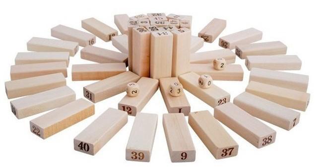 Intelligence Stacked Building Blocks UNO Balok Kayu Tumpuk