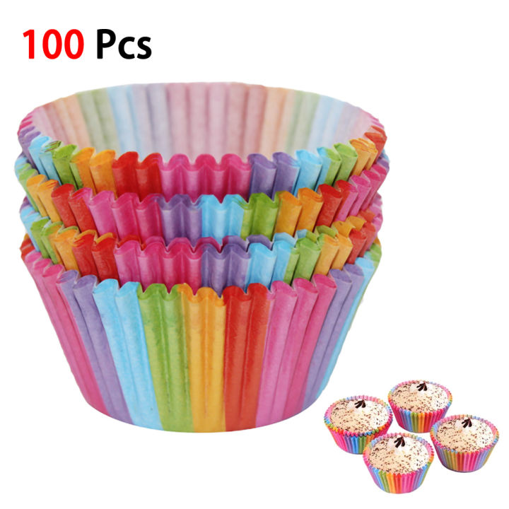 Kertas Cupcake Rainbow 60 Pcs
