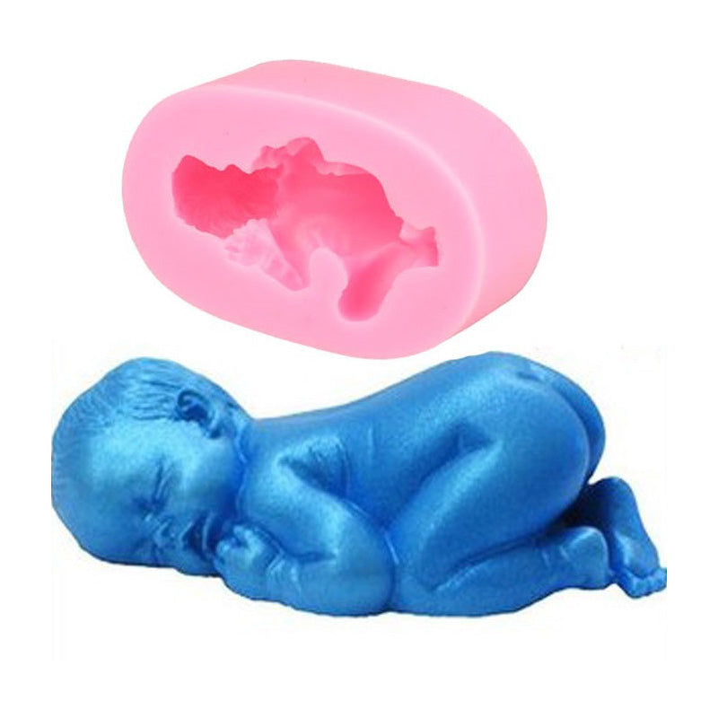 Cetakan Silikon Fondant Bayi Coklat Pudding Cake